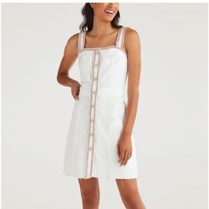 7 For All Mankind White Denim Dress